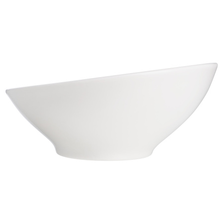 Салатник d=160 мм. 350 мл. h=55/75 мм. скошенный край Белый 2 Чойс (тарелка подст. 72901) Bonna /1/12/552/