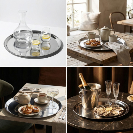 Поднос для подачи d= 50 см. нерж. MGsteel /1/20/