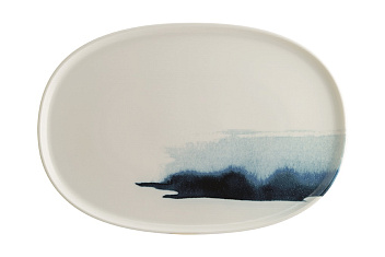 Блюдо овальное 340*230 мм. Блю Вэйв, форма Хюгге Bonna /1/6/534/ Блюдо овальное 340*230 мм. Блю Вэйв, форма Хюгге Bonna /1/6/534/
