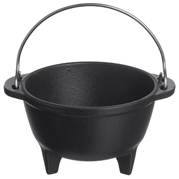 Кастрюя-котелок порц. 460 мл. d=120 мм. h=80 мм. чугун /1/