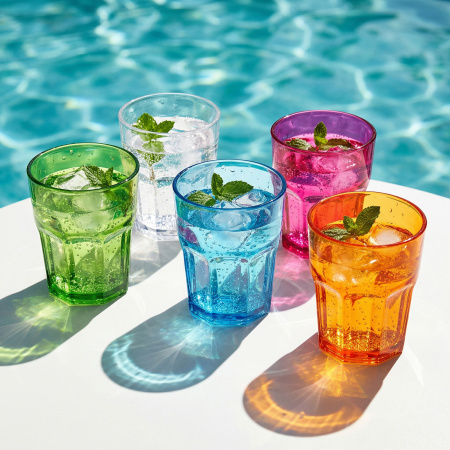 Олд Фэшн 250 мл. d=83 мм. h=90 мм. поликарбонат белый /1/42/