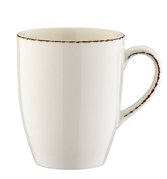 Кружка 330 мл. d=84 мм. h=104 мм. Ретро коричневый край Bonna /1/24/504 ВДОХНОВЕНИЕ