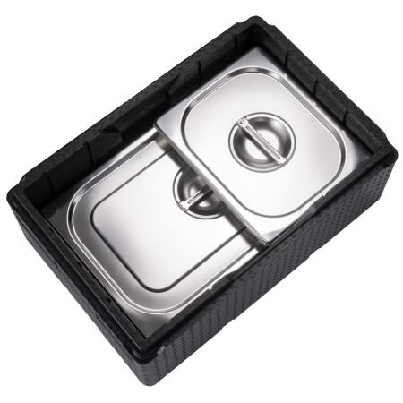 Термоконтейнер 33 л. 600*400*260 мм. для гастроем. h=150 мм. (-40°C до +110°C), плотность 60кг/м3, п/п MGprof /1/2/ АКЦИЯ