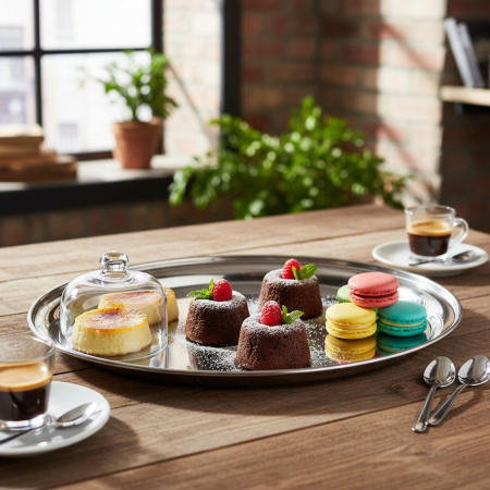 Поднос для подачи d= 30 см. нерж. MGsteel /1/50/