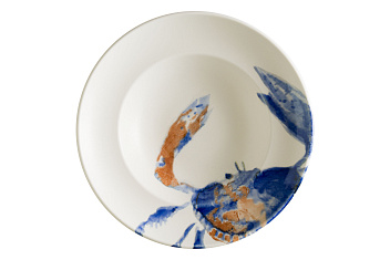 Тарелка d=270 мм. глубокая 450 мл. h=56 мм. Аквелис краб, форма Гурмэ Bonna /1/6/408/