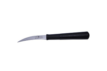 Нож для чистки овощей 60/160 мм. изогнутый. черный TALHO Icel /1/ 