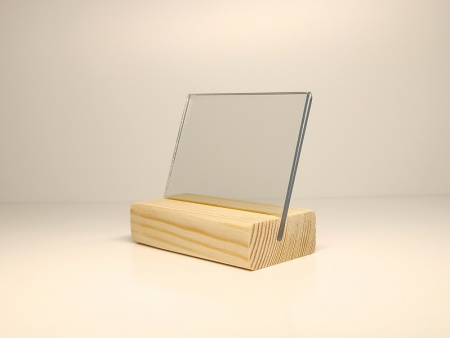 Держатель для ценников и табличек 7,5*4 см. h=7 см. дерев. /1/20/