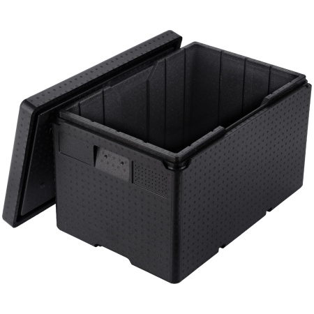 Термоконтейнер 58 л. 600*400*390 мм. для гастроем. h=200 мм. (-40°C до +110°C), плотность 60кг/м3, п/п MGprof /1/2/ АКЦИЯ