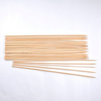 Шампурчики бамбук 40 см. (d4.0мм) 100 шт/уп /1/100/ Шампурчики бамбук 40 см. (d4.0мм) 100 шт/уп /1/100/