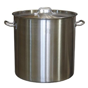 Котел 50 л. нерж. d=40 см. h=40 см. тройное дно с крышк. (индукция) MGsteel /1/