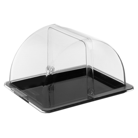 Крышка для гастроем.,подносов,корзин Roll-Top 1/2 32,5*26,5 см. h=18,5 см. поликарб, прозрачная GP/1/12/