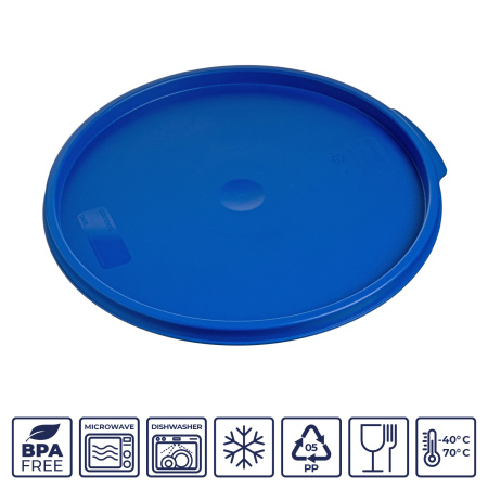 Крышка для контейнера для прод. круг. d=310 мм. синяя, п/п (контейн. 76723, 76724, 76725) GP /1/12/