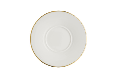 Блюдце d=160 мм. Золотая линия, форма Нит Bonna /1/6/1848/