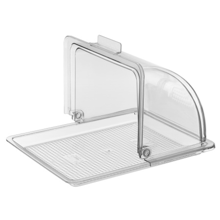 Поднос для подачи GN 1/2 32,5*26,5 см. поликарбонат, прозрачный б/крышки (крышка 76828, 76829) GP /1/24/
