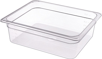 Гастроемкость 1/2 h=100 мм. 325*265 мм. 6 л. поликарб. прозрач.  /1/12/