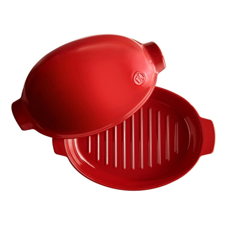 Форма для запекания 4200 мл. 415*275 мм. с крышкой красная керам Emile Henry /1/
