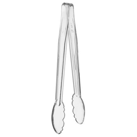 Щипцы универсальные 30 см. прозрачные поликарбонат (до +120°C) MGprof /1/20/