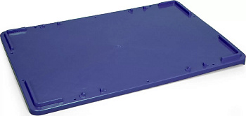 Крышка для контейнера для теста 600*400*40 мм., синяя /1/200/