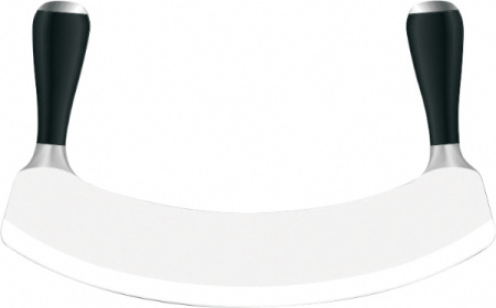 Нож для овощей 260 мм. с двумя ручками, черный Pinti /1/