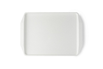 Поднос 42*30 см. белый мрамор поверхность классик MGprof /1/10/1140/