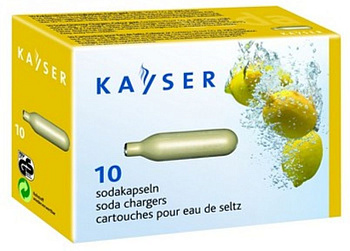 Баллончики для сифона для газирования воды (CO2) 10 шт/уп KAYSER /1/