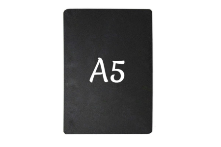 Ценник 210*148 мм. А5 меловой черный без подставки /1/ 