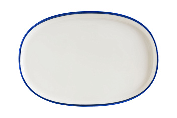 Блюдо овальное 340*230 мм. Линеа Синий, форма Хюгге Bonna /1/6/534/ Блюдо овальное 340*230 мм. Линеа Синий, форма Хюгге Bonna /1/6/534/