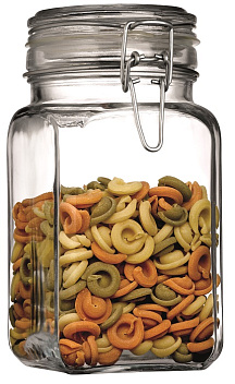 Банка для сыпучих прод. 1300 мл. с бугельным замком Кремлин /1/6/288/ Банка для сыпучих прод. 1300 мл. с бугельным замком Кремлин /1/6/288/