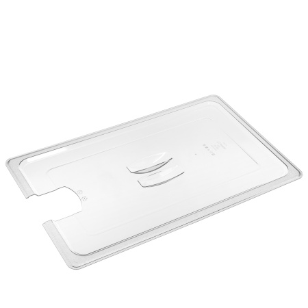 Крышка для гастроем. 1/1 поликарб.прозрач. (-40/+99С) универсальная с отверстием для ложки GP /1/12/