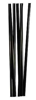 Трубочки кокт. 0,8*24 см. 250 шт/уп. прямые черные Милк /1/23/